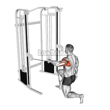 Cable Kneeling Shoulder 90 degrees External Rotation Press