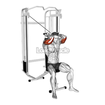 Cable Seated High Pulley Overhead Tricep Extension