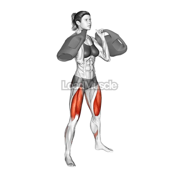 Bottle Weighted Front Squat