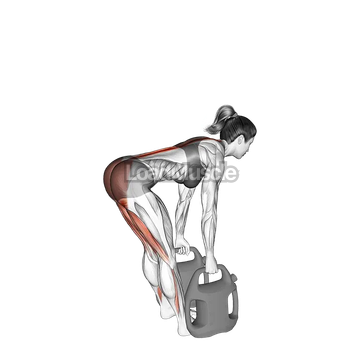 Bottle Weighted Straight Legs Deadlift