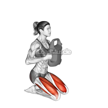 Bottle Weighted Kneeling Squat