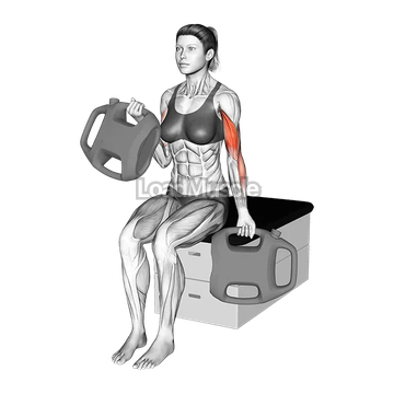 Bottle Weighted Alternate Biceps Curl