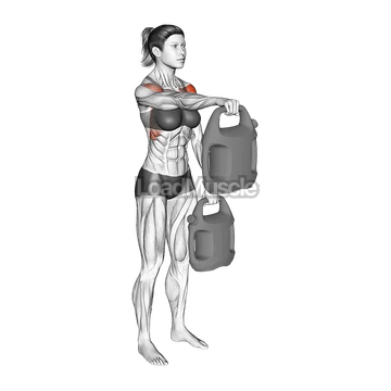 Bottle Weighted Alternate Front Raise