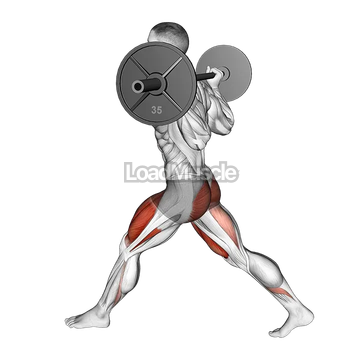 Barbell Low Split Squat