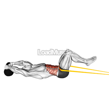 Resistance Band Reverse Crunch