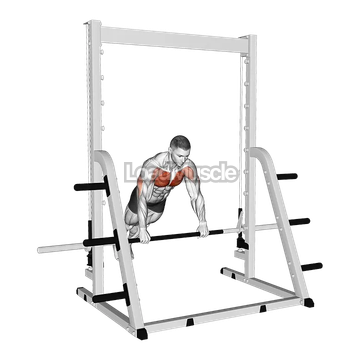 Incline Push-up on a Smith Bar