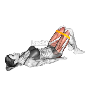 Resistance Band Glute Bridge Abduction