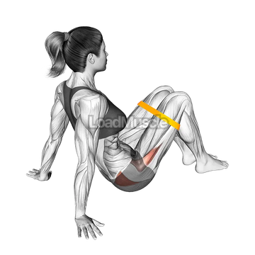 Resistance Band Seated Bent Knee Abduction