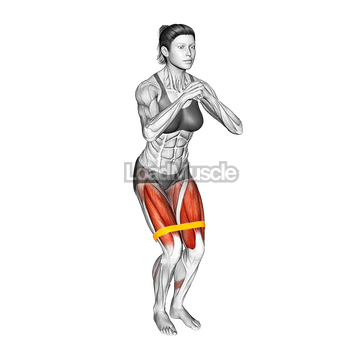 Resistance Band Lateral Step and Squat