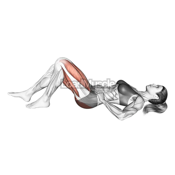 Staggered Leg Glute Bridge