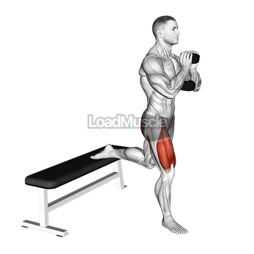 Dumbbell Goblet Bulgarian Split Squat