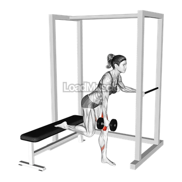 Dumbell Contralateral Glute Dominant Bulgarian Split Squat