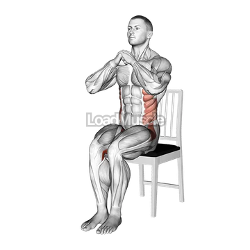 Sitting Alternate Abduction Twist on a Chair