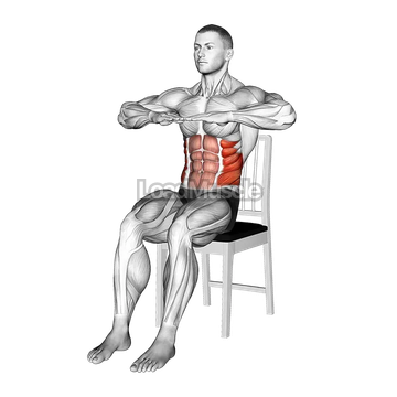 Sitting Russian Twist on a Chair