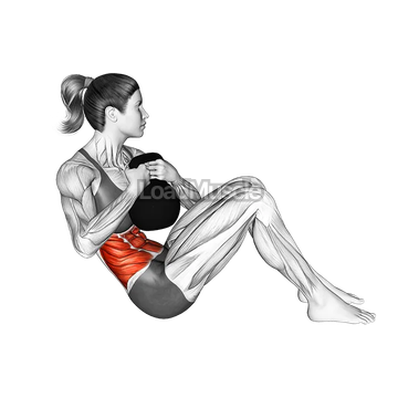 Kettlebell Weighted Russian Twist