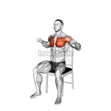 Seated Incline Chest Press on a Chair