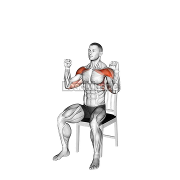 Seated Shoulder Press on a Chair