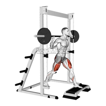 Smith Front Leg Elevated Split Squat